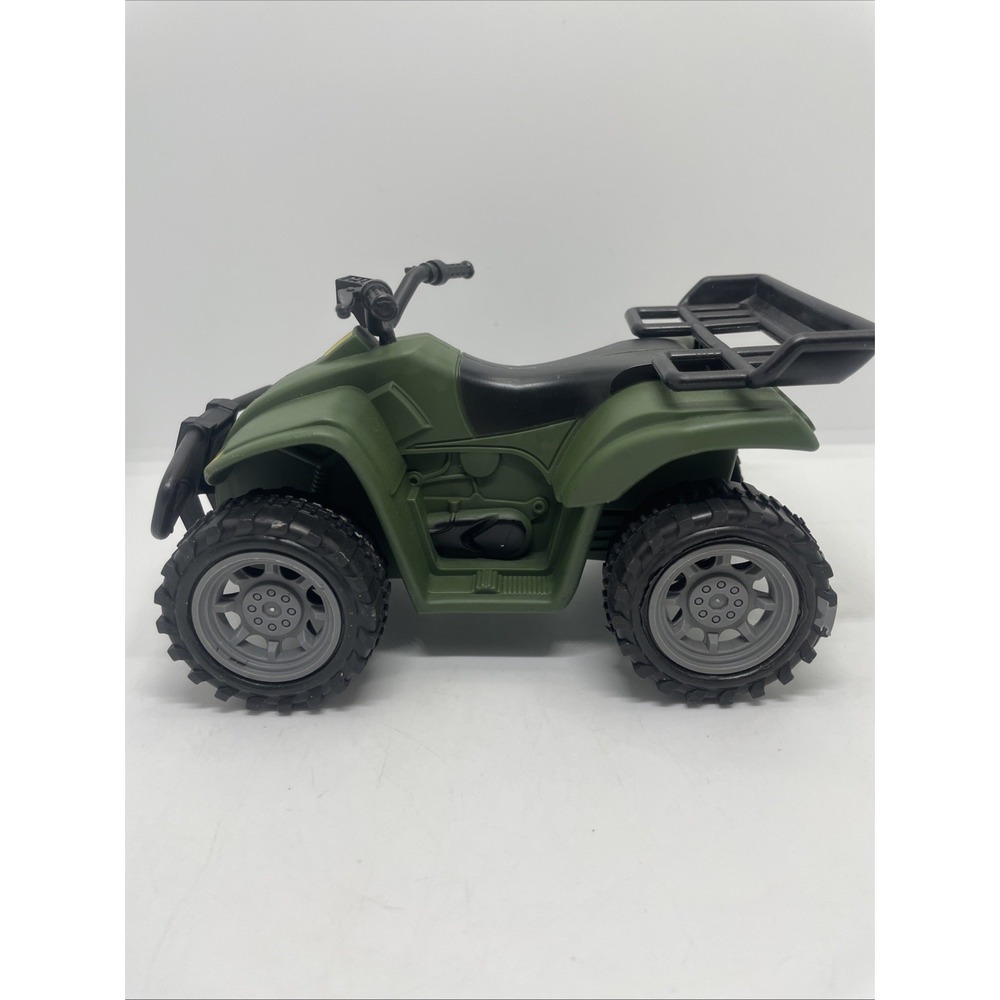 Quad 4 X4 Vehicle Green Plastic Rolls Great GREEN 4 Wheeler